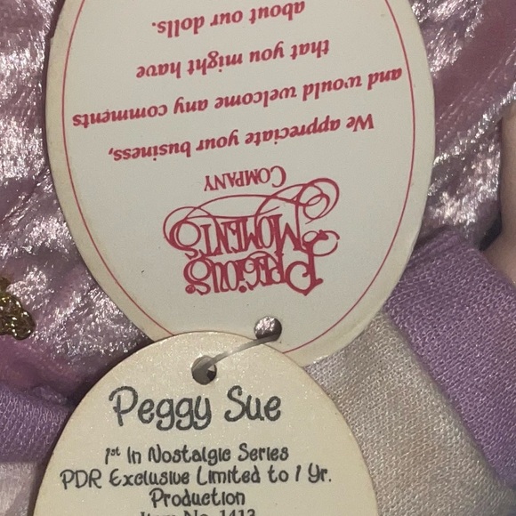 Vintage Precious Moments Peggy Sue 1st Edition Nostalgic Series Doll - Picture 7 of 7